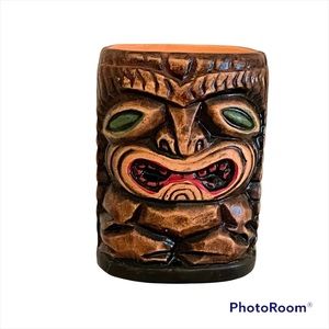 VTG Souvenir Hawaiian Tiki Toothpick Holder, Made In Japan, NOS